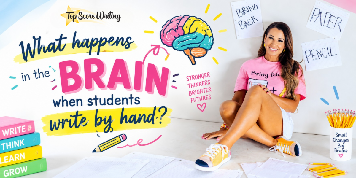 What happens in the brain when students write by hand? ✏️
